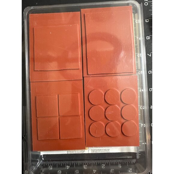 Stampin Up! Great Shapes Background Journal Rubber Wood-Mounted Stamp Set - Picture 2 of 2